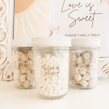 Foil Mini Mason Jars